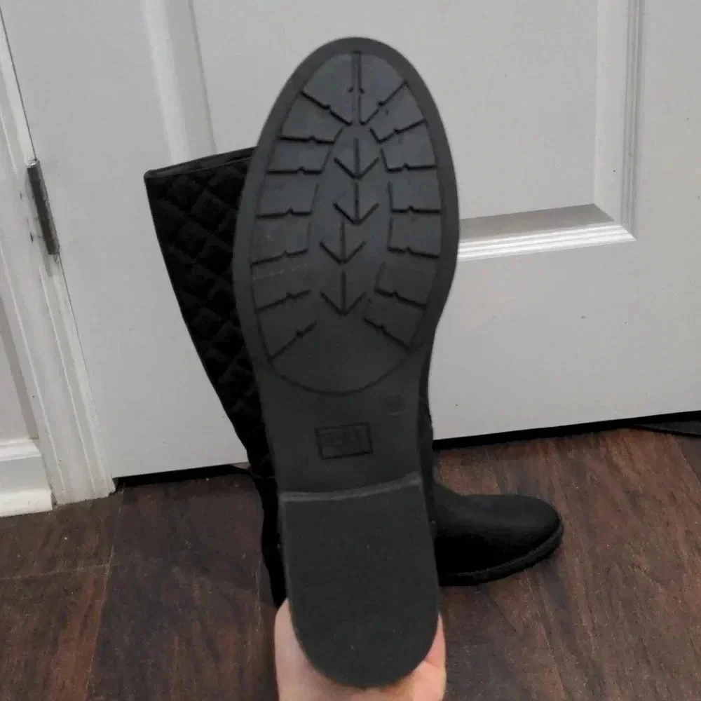 Time and Tru Women's Quilted Riding Boot
